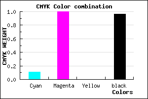 #080009 color CMYK mixer