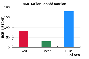 rgb background color #501DB2 mixer