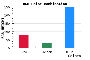 rgb background color #501FF8 mixer