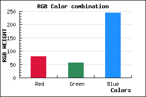 rgb background color #5038F4 mixer