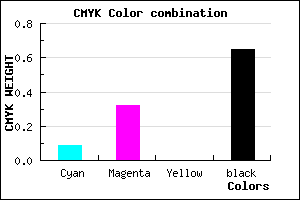 #503C58 color CMYK mixer
