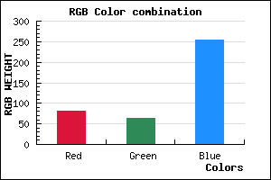 rgb background color #5040FF mixer