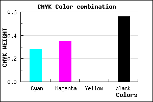#50486F color CMYK mixer