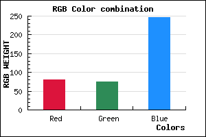 rgb background color #504BF7 mixer