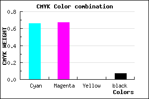 #504EEE color CMYK mixer