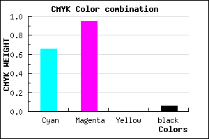 #510BEF color CMYK mixer