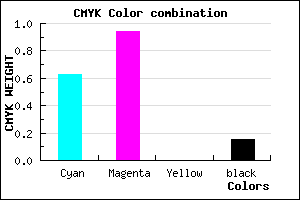 #510CD8 color CMYK mixer
