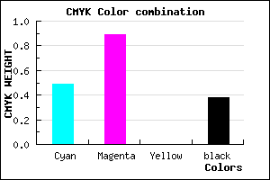#51129E color CMYK mixer