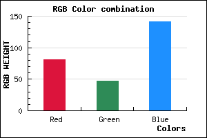 rgb background color #512F8D mixer