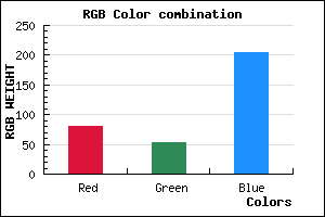 rgb background color #5135CD mixer