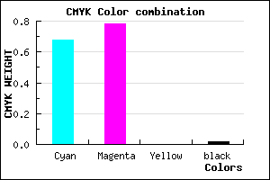 #5138FA color CMYK mixer