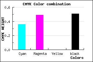 #51407E color CMYK mixer