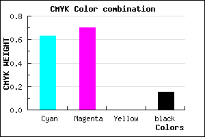 #5141D8 color CMYK mixer