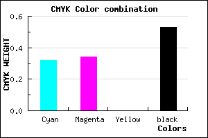 #514F77 color CMYK mixer