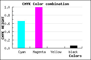 #5203F0 color CMYK mixer