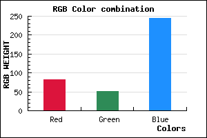 rgb background color #5233F5 mixer