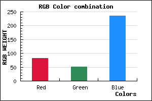 rgb background color #5234EC mixer
