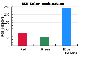 rgb background color #5237F3 mixer