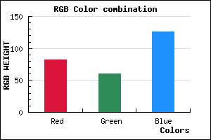 rgb background color #523C7E mixer