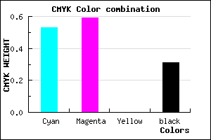 #5349B1 color CMYK mixer