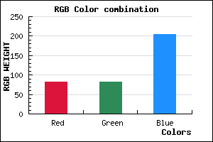 rgb background color #5352CC mixer