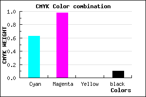 #5404E6 color CMYK mixer