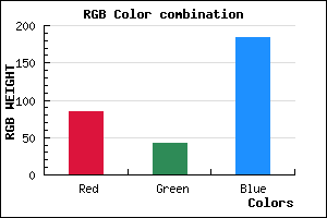 rgb background color #542AB8 mixer
