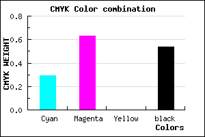 #542C76 color CMYK mixer