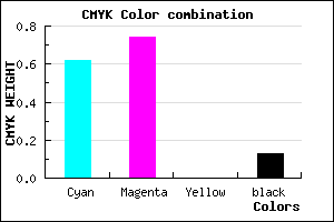 #543ADE color CMYK mixer