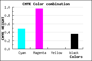#5406A2 color CMYK mixer