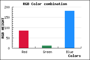 rgb background color #550CB5 mixer