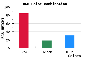 rgb background color #55121F mixer