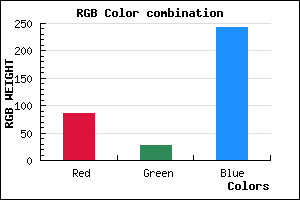 rgb background color #551CF3 mixer