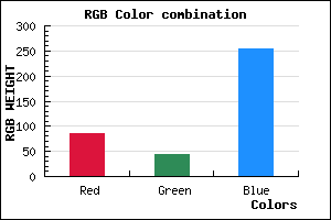 rgb background color #552CFD mixer