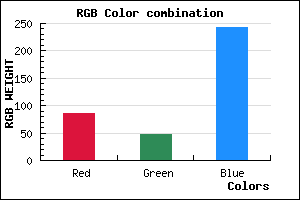 rgb background color #552FF2 mixer