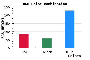 rgb background color #553BE5 mixer