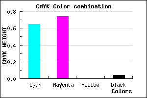 #553FF5 color CMYK mixer