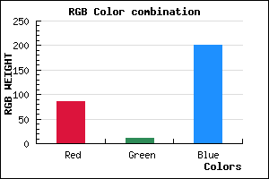 rgb background color #560BC9 mixer