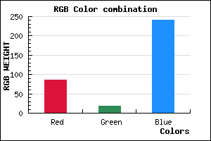 rgb background color #5613F0 mixer