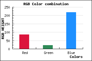 rgb background color #5615DB mixer