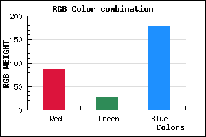 rgb background color #561AB2 mixer