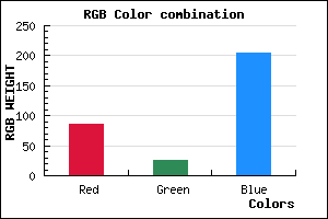 rgb background color #561ACD mixer