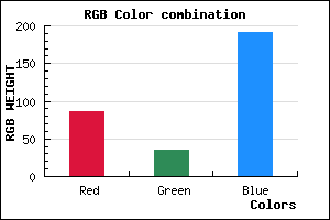rgb background color #5623BF mixer