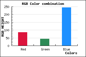 rgb background color #562BF5 mixer