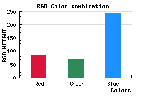 rgb background color #5646F5 mixer