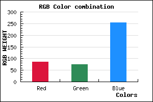rgb background color #564AFF mixer
