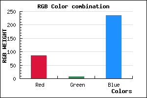 rgb background color #5608EC mixer