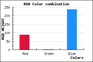rgb background color #5701ED mixer