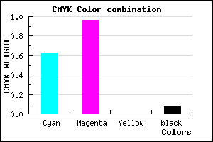 #570AEA color CMYK mixer
