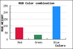 rgb background color #5720F5 mixer